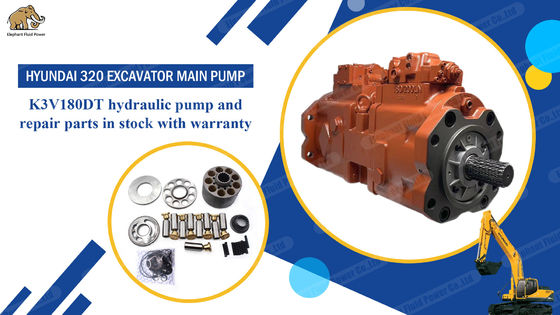 อะไหล่ปั๊มไฮดรอลิกคุณภาพ OEM สำหรับรถขุด Hyundai 320 K3V180Dt 31N9-10010 ปั๊มหลัก